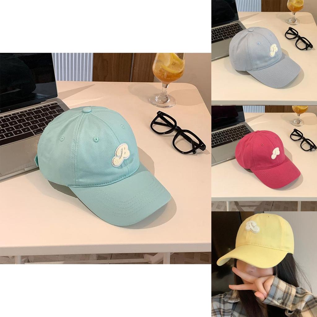 Trendy Unisex Soft Yellow Letter Embroidered Baseball Hat For Casual Spring Looks