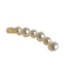 Pearl Banana Clip, Flat-Clip Elegant Headpiece, Vertical Ponytail Hair Clip, Simple Style Hair Accessory