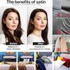 2 Pack Satin Pillowcase for Hair and Skin Super Soft and Cooling Similar To Silk Pillow Cases with Envelope Closure Home Textile