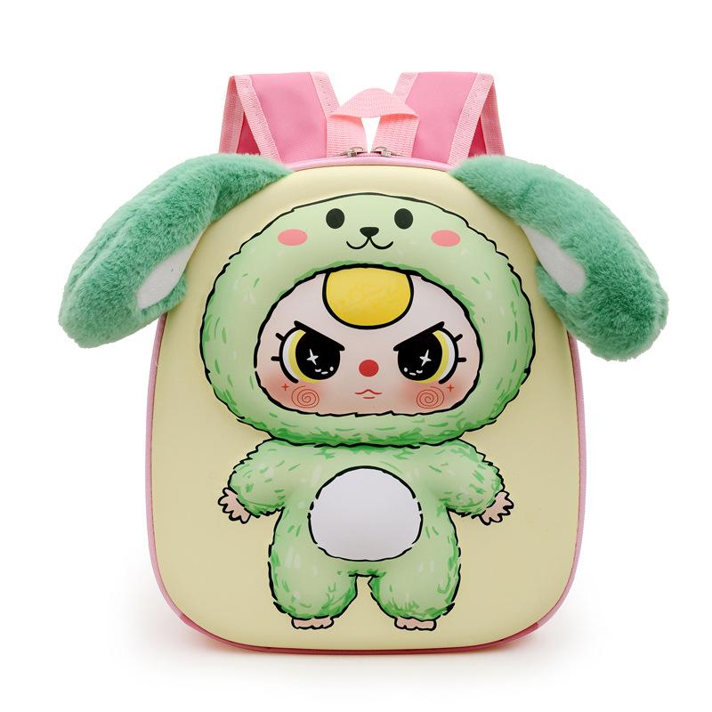 School Bag New Cartoon Eggshell Bag Boys and Girls 2-5 Years Old Love Backpack 3D Three-dimensional Children Tide