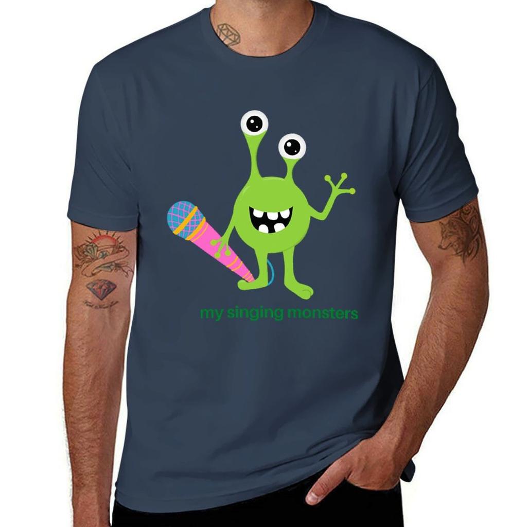 My Singing Monsters Charakter Potbelly Grafik T-Shirt Lässiges Streetwear Kurzarm T-Shirt
