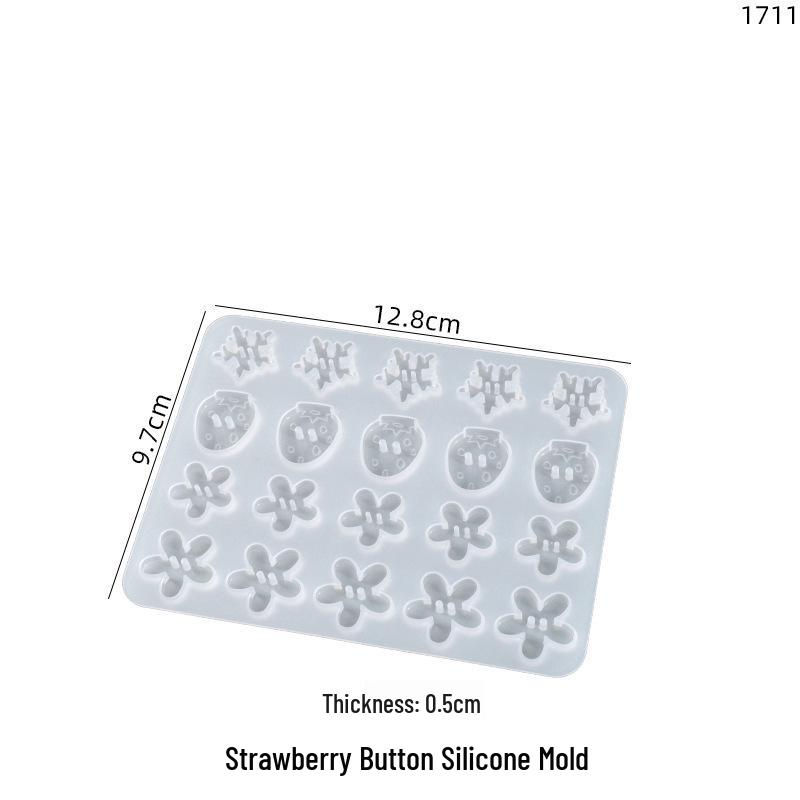 Poppy Silicone Molds for DIY Resin Crafts - Flowers, Fruits, Animals, Crown, Bow Knot, Buttons