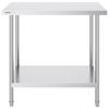 Stainless Steel Work Prep Table Commercial Worktable Food Prep 24x36x34in