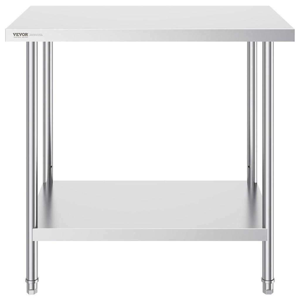 Stainless Steel Work Prep Table Commercial Worktable Food Prep 24x36x34in