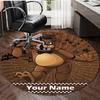 Personalized F-Freddy bear Round Chair Office Rug - Perfect for Mat, Office Chair & More - Ideal Gift for Birthdays and Holidays