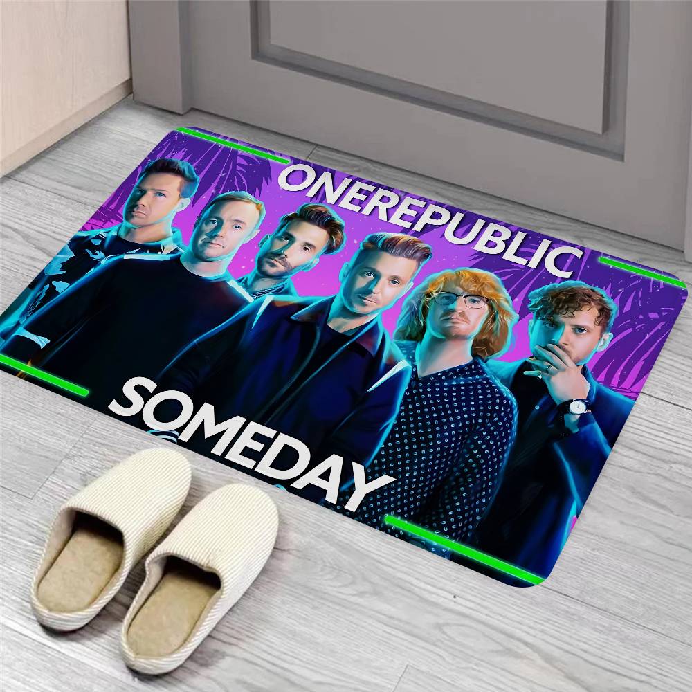 Pop Rock Band O-Onerepublic Floor Mat INS Style Soft Bedroom Floor House Laundry Room Mat Anti-skid Household Carpets
