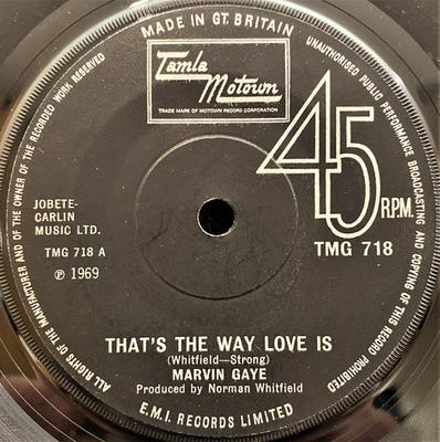 7-Zoll Schallplatte MARVIN GAYE - That's The Way Love Is  TMG718 Tamla Motown 1969 UK Soul/Funk Gebraucht