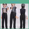 Charming Polyester Fiber Children Grandfather Costume For Boys In Various Colors And Sizes