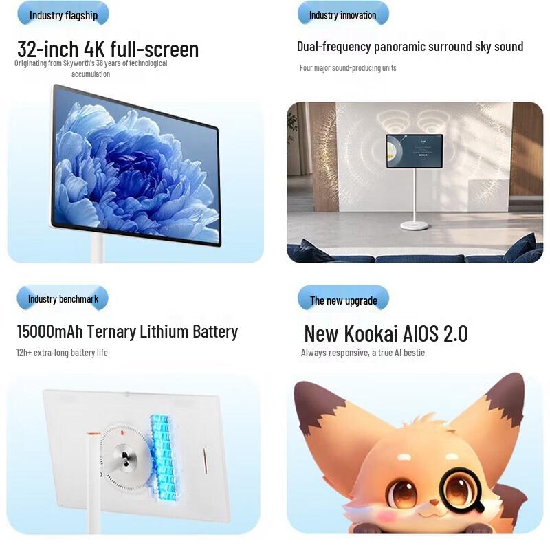Skyworth F3Pro 32-inch 4K Portable Smart Display (CN version)