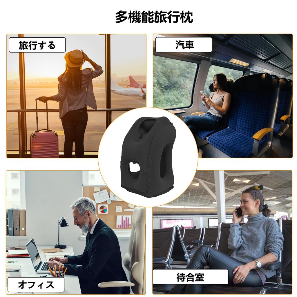 Inflatable Travel Pillow Pack Inflatable Nap Pillow Inflatable Travel Pillow Inflatable Airplane Neck Pillow Inflatable Travel Neck Pillow Airplane