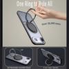 KEYSION Shockproof Matte Transparent Case for MagSafe for iPhone 17 17 Air 360° Rotating Magnetic Ring Stand Phone Back Cover