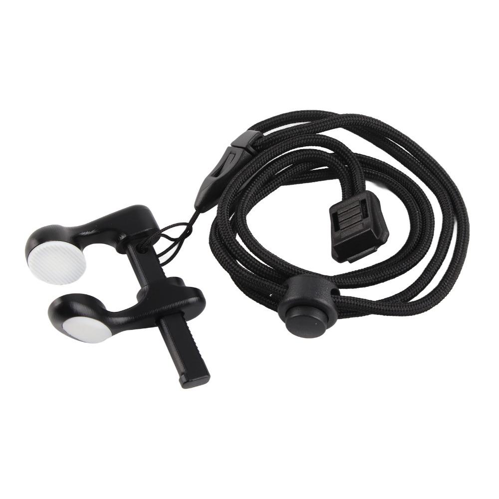 Aluminum Alloy Diving Nose Clip with Lanyard Adjustable Nose Clip Swimming Nose Plug Swimming