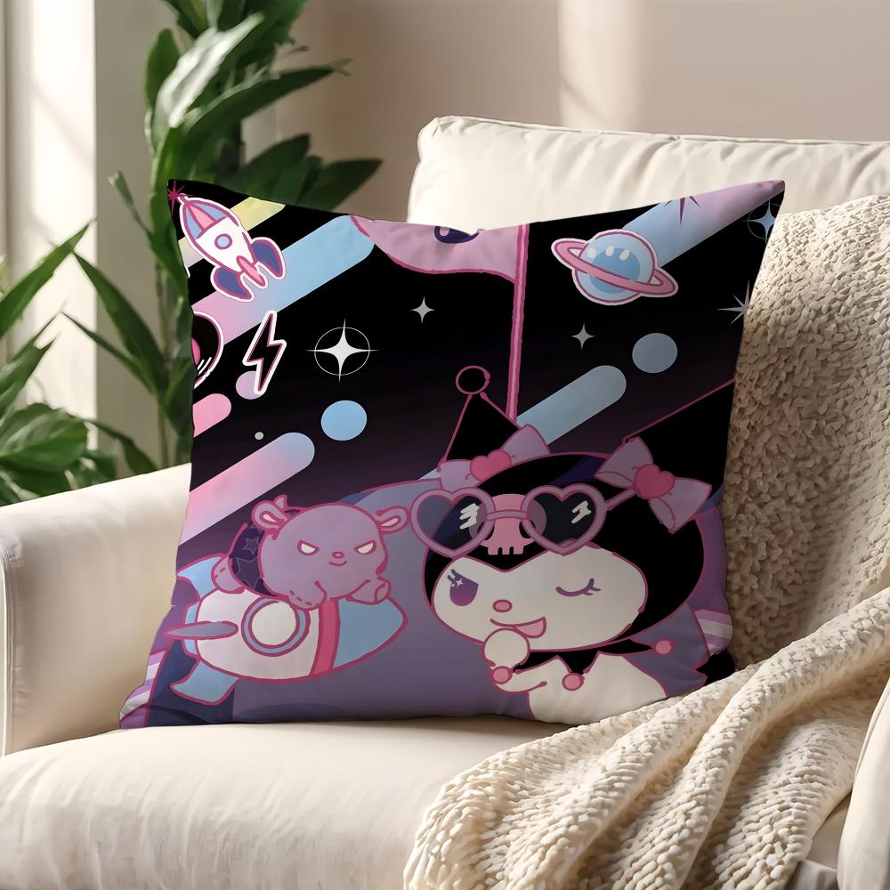 Cute KKuromi cushion cover For Pillow Printing Sofa Decoration Home Car Room Coffee Shop Office Nordic Simplicity