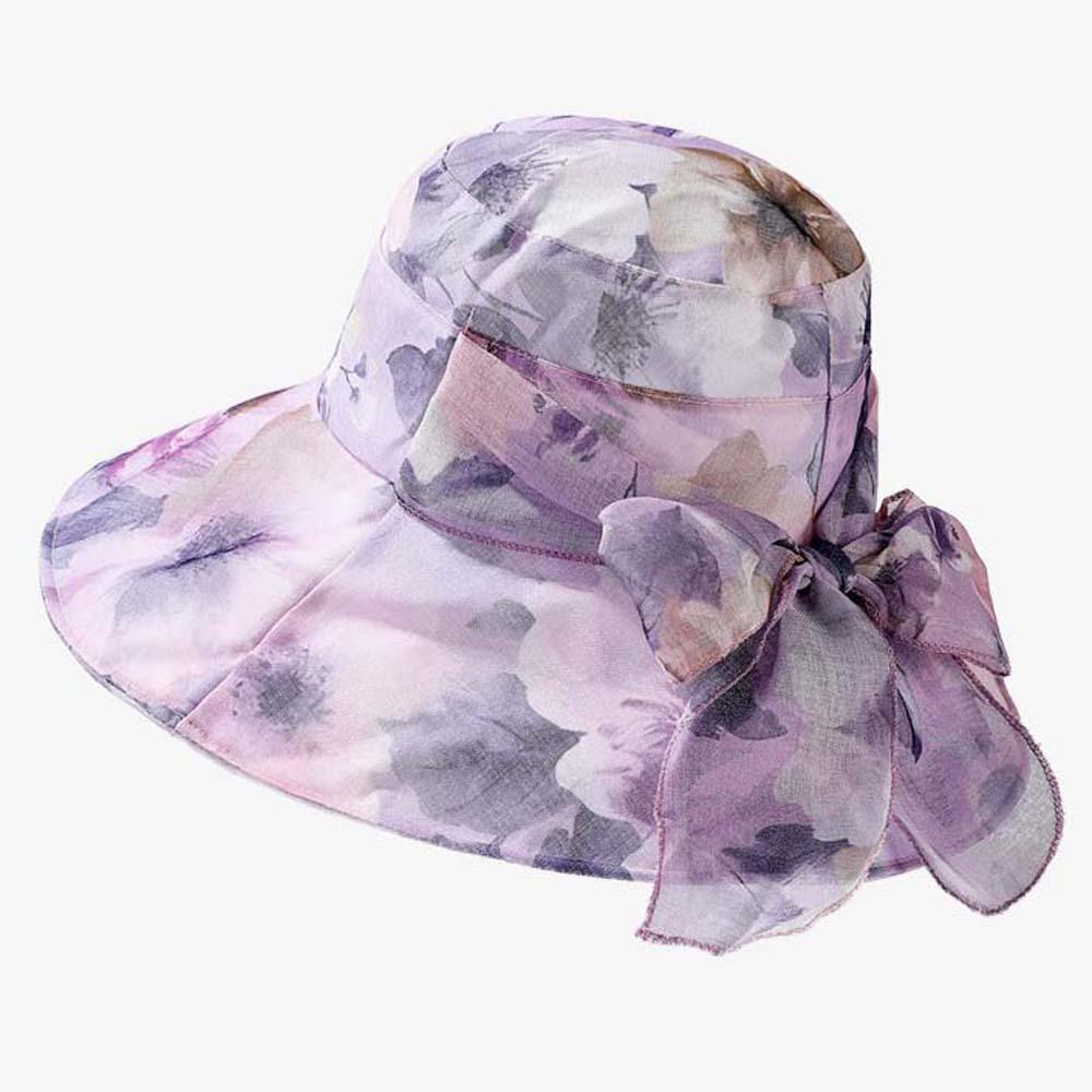 Windproof Rope Thin Bow Sunshade Cap Foldable Sunscreen Basin Hat Women Fisherman Hat Female
