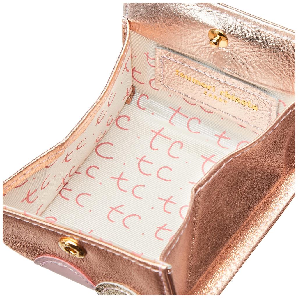 Tsumori Chisato New Multi-Dot Mini Wallet Coin Case Pink