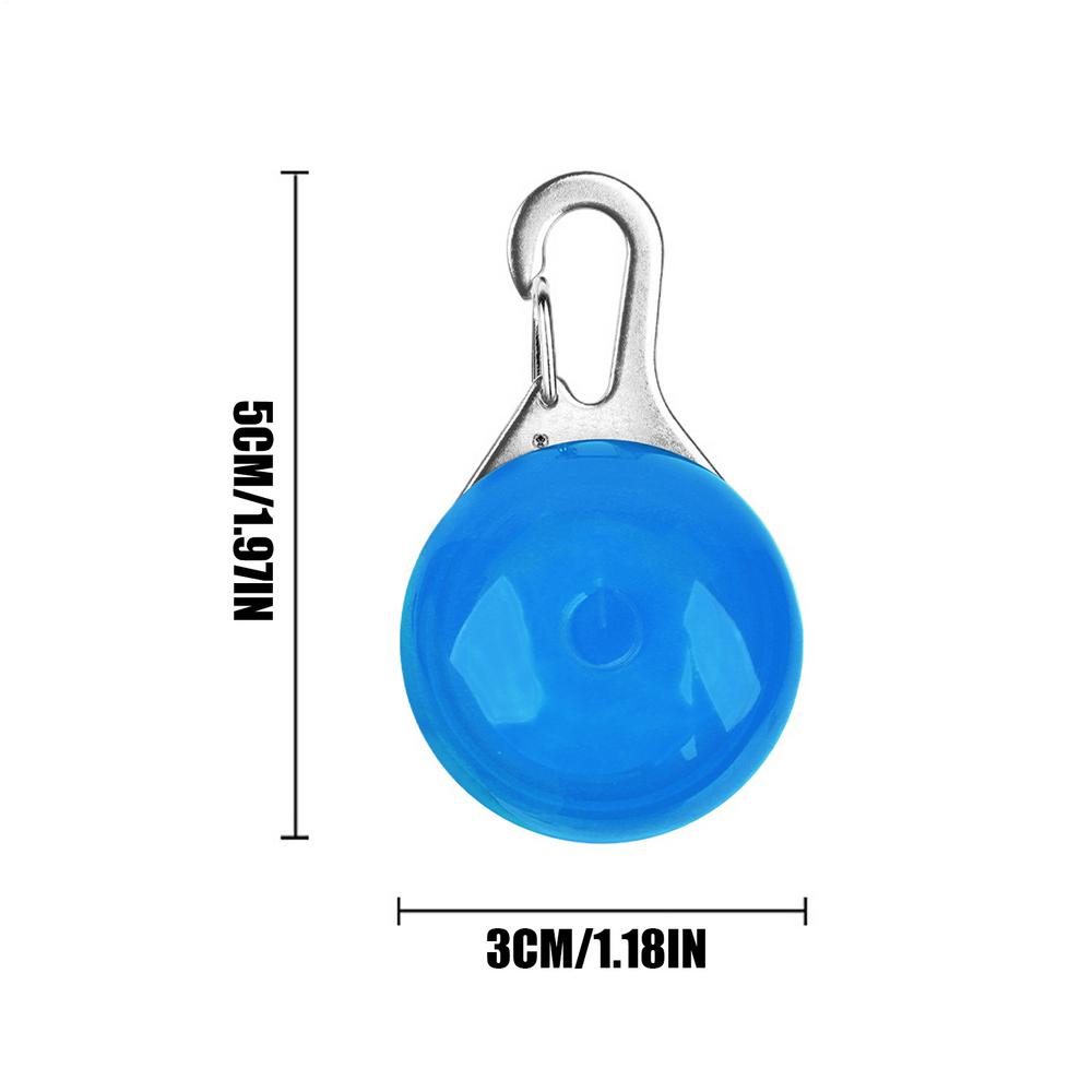 

Waterproof Pet Nighttime Accessories Dog Night Walking Collars Pendant LED Lights For Small Medium Large Camping Hiking Running синий