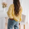 European and American Elegant Casual Lazy Knit Pullover Top, Loose and Laid-back Sweater