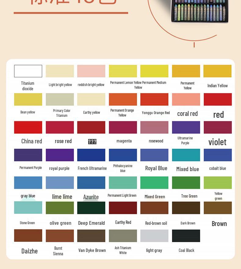 Rubens Hi-Press Super Zacht Oliepastel Set: Intense Kleur, Vlekkeloos - Verkrijgbaar in 24, 48, 72 Kleuren