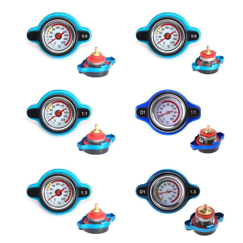 Universal Radiator Cap Cover High Pressure Radiator Cap with Temperature Gauge