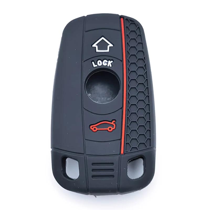 

Silicone Car Remote Key Case Cover For Bmw E60 E61 E70 E81 E87 E90 E91 E92 X1 X5 X3 1 3 5 Series Z4 Protector Shell Accessories
