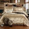 Pure Satin Silk Bedding Set,Home Textile King Size Bed Set,bedclothes,duvet Cover