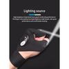 Outdoor Led Sports Fingerless Glove With Lights High Brightness Luminous Gloves For Fishing Cycling
