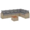 VidaXL Salon de jardin avec coussins 8 pcs beige résine tressée 3224155
