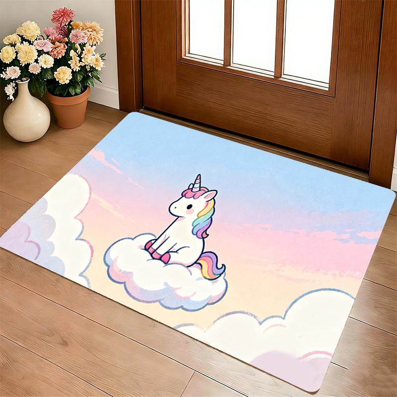 Unicorn Sky Living Room Nonslip Area Rug Soft Carpet For Bedroom Game Playroom Sofa Office Home Decor Doormat Christmas Gift C929687