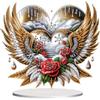 Heart and Animal DIY 2D Flat Acrylic Diamond Painting Desktop Ornaments Kit for Adult Home Decor