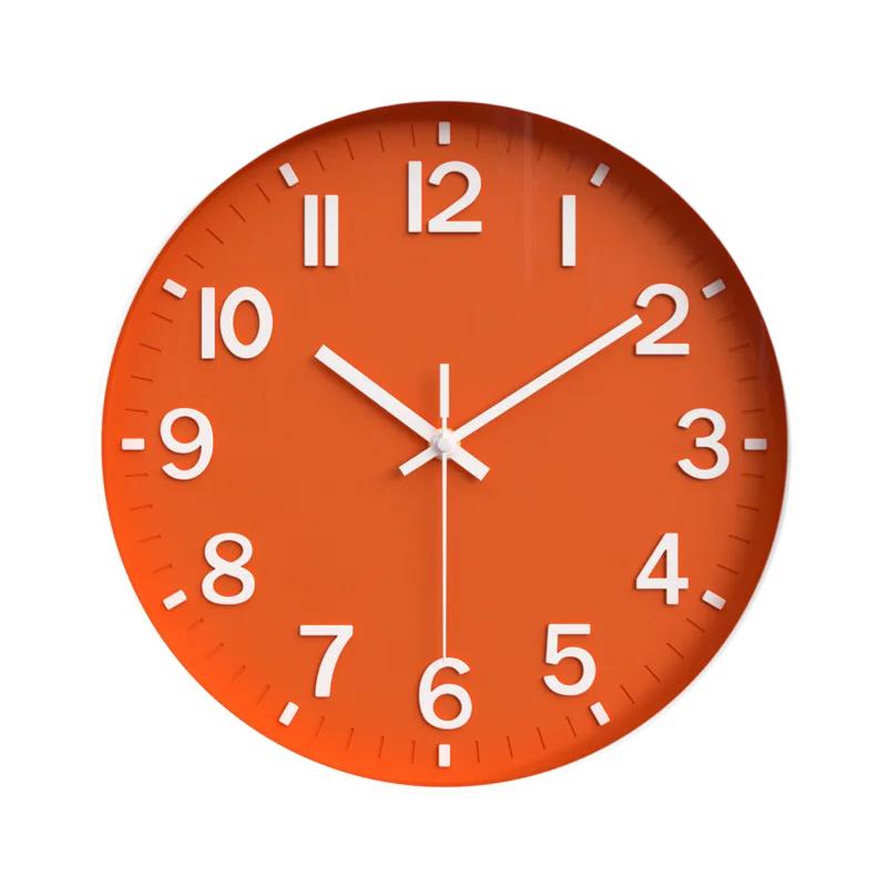 Cichy zegar ścienny do salonu Prosty i popularny modny zegar Montowany na ścianie Gospodarstwo domowe 3D Cyfrowy 12 cali 30 cm Cyfrowy zegar ścienny