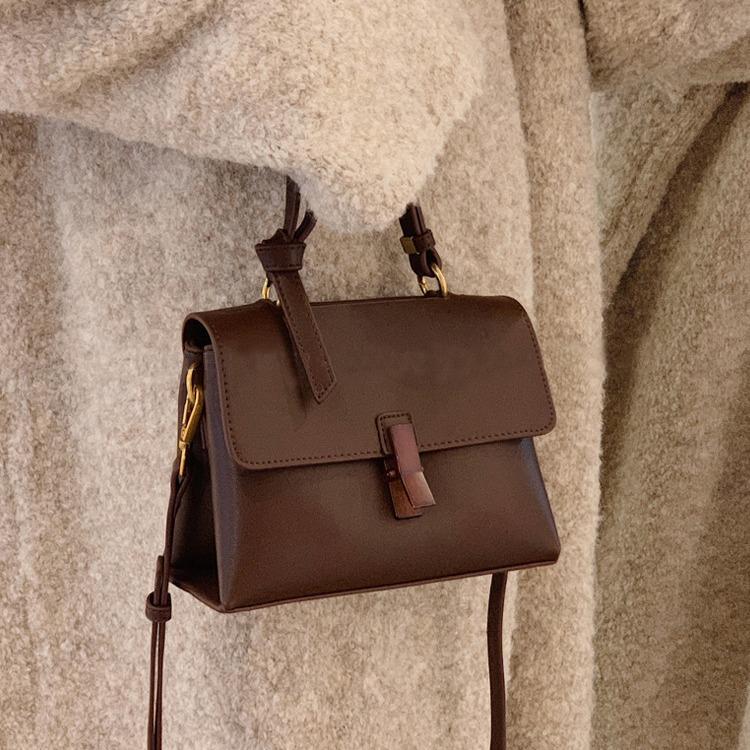 Ladies' Textured Bag Peach Wood Retro Women's Bag Shoulder Bag Crossbody Bag Handbag New Trendy Large Capacity Women's Bag Commuting Bag