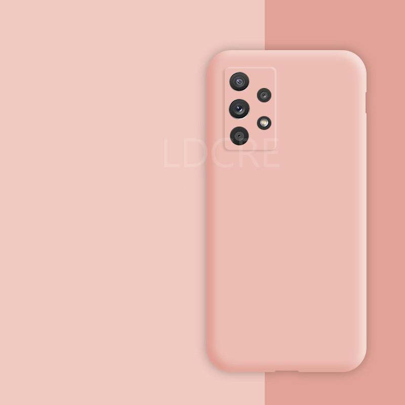 For Samsung Galaxy A72 Case For Samsung A72 Cover Silicone Soft Liquid Silm Rubber Case For Samsung Galaxy A72 A52 A12 A51 M51