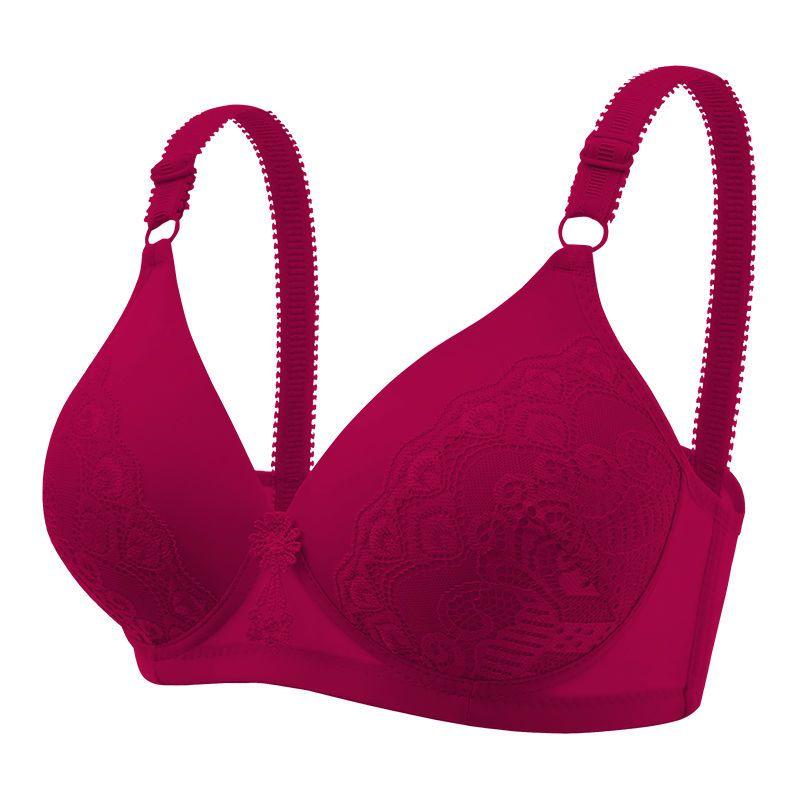 No Steel Rim Mom Large Size Bra Gathering Bra Adjustable Thin Bra