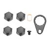Fishing Reel Handle EVA Knob with Fittings Replacement Parts for Low   Reel (Gold)