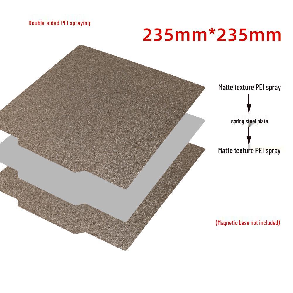 Double-Sided PEI Coated Magnetic Spring Steel Sheet with Voron Aluminum Heated Bed Plate