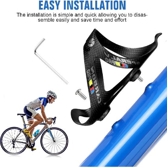 Carbon Fiber Water Bottle Cages 18g Lightweight Bicycle Water Bottle Holder Bike Cages Brackets Road Bike MTB Bicycle Path Water Cycling Parts