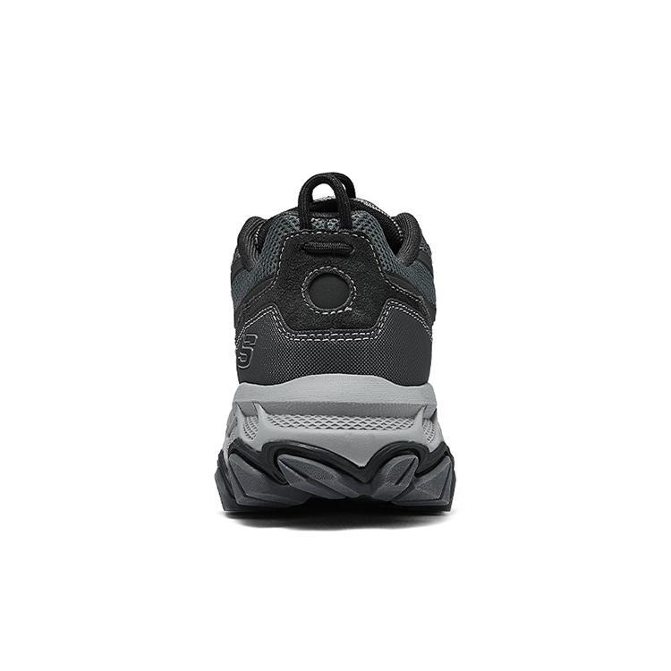 Skechers Outdoor Mens Thick Sole Comfortable Versatile Low-Top Lightweight Hiking Shoes Men Sneaker Dark-Gray 237357-DKGY9