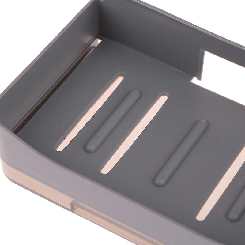 Delmeden Plastik Sabunluk Banyo Sabunluğu Drenajlı Duvara Monte Sabunluk Düzenleyici Banyo Aksesuarları