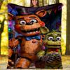 Freddy Theme Printed Blanket Perfect For Couch Bed Travel Outdoor Use Machine Washable Cozy Durable
