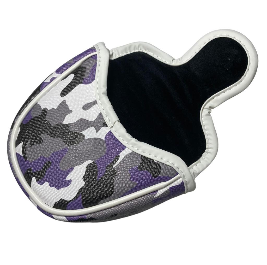 Mallet Type Putter Cover, Compatible with 2 Balls, Camouflage Pattern,