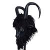 Tierziegenmaske Cosplay Böser Schwarzer Phillip Ziegenbock Mit Großen Hörnern Latexhelm Halloween Karneval Verkleidungsparty Kostüm Requisiten