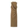 TAOP&ZA Women's Elegant Ruched Bodycon Dress - Spring/Summer Collection