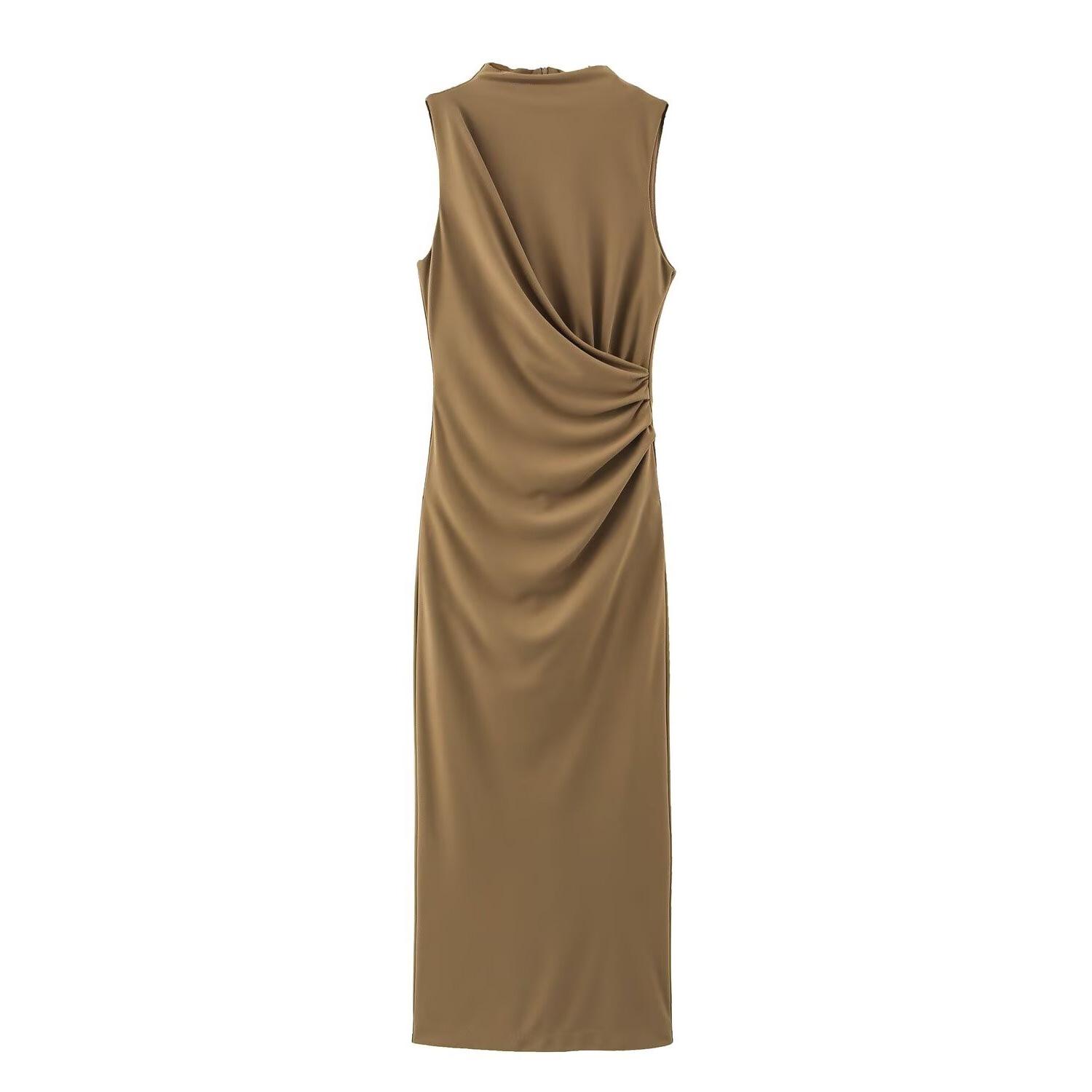 

TAOP&ZA Women s Elegant Ruched Bodycon Dress - Spring/Summer Collection Extra Small