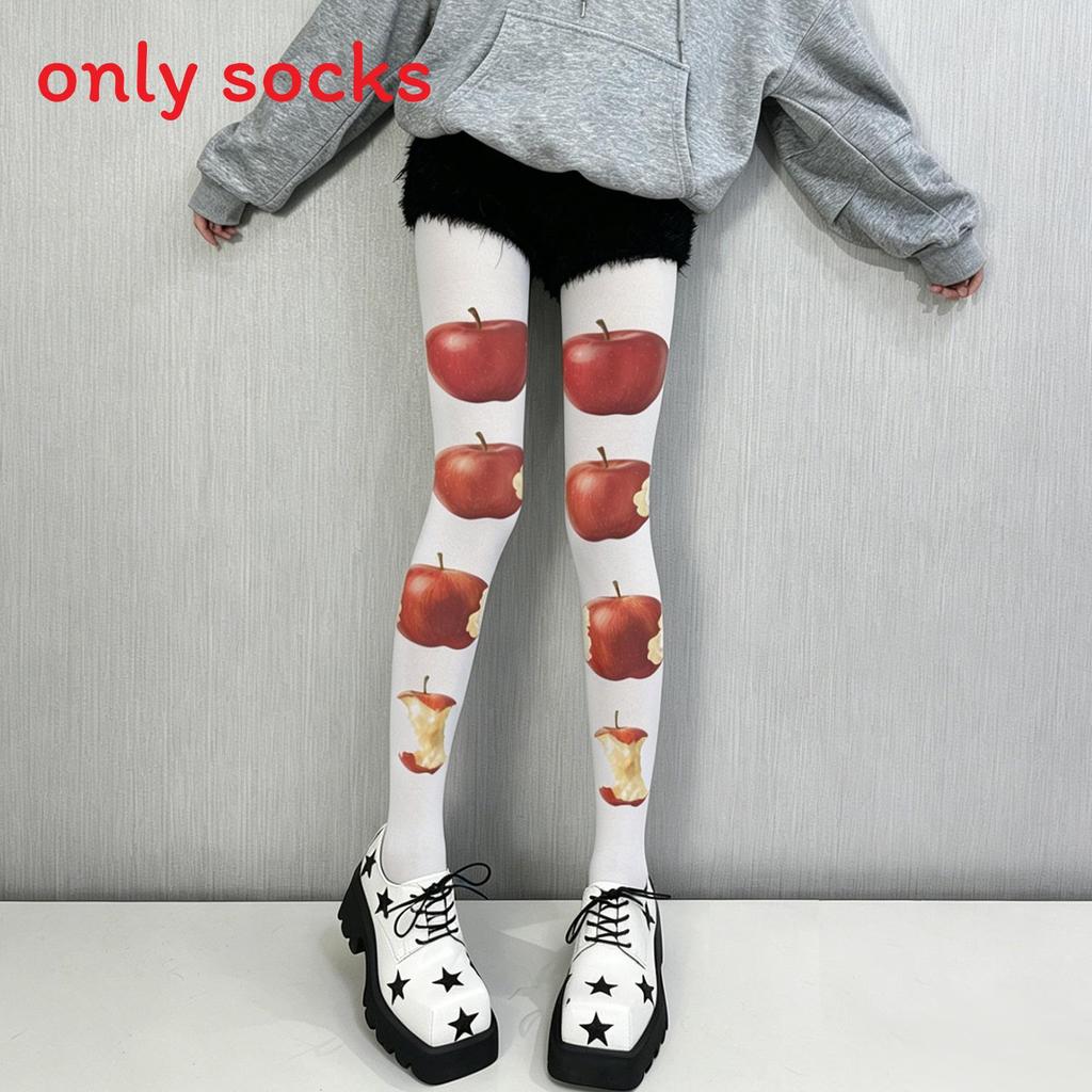 Cat Print Velvet Tights With Hip Lifting And Slimming For Casual Women
