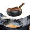 Nonstick Wok No Coating Wooden Handle Chinese Wok for Home Restaurant Wok Iron Wok Fry Pan Chinese Wok Kitchen Use