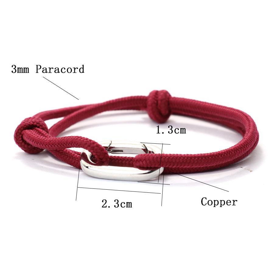 Noter New Mens Paracord Bracelet Spring Buckle Outdoor Adventure Hiking Braslet Adjustable Nautical Braclet Pulsera Hombre Joias