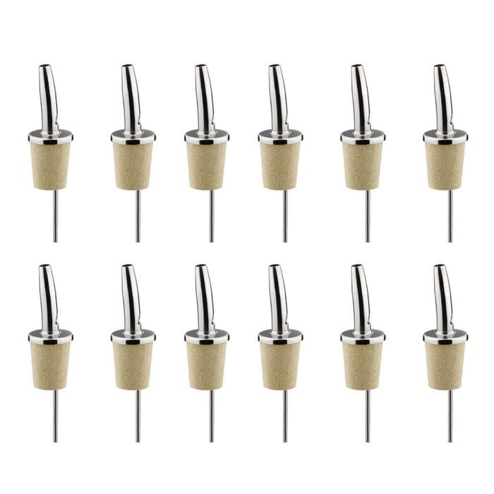 Bouchons verseurs - CHEVALIER DIFFUSION - Inox et liège - 12 pièces - 12,5 cm - Mixte