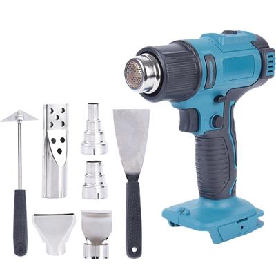 Cordless Heat Gun for DeWALT 20v Battery,Lithium Hot Air Gun, 5 Nozzle Attachments,2-Temp Setting Max 1022°F(550°C),Heat Gun for Shrink Wrapping