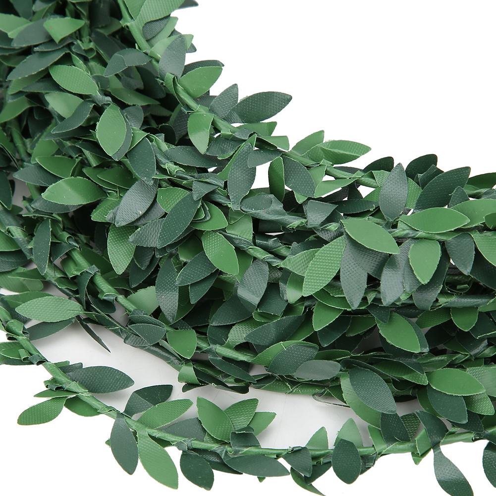Guirnalda de Hiedra Artificial de 7,5M, Enredadera Falsa de Hojas Verdes con Cable Flexible, Hojas de Plástico Realistas para Decoración de Bodas y Fiestas, Diadema