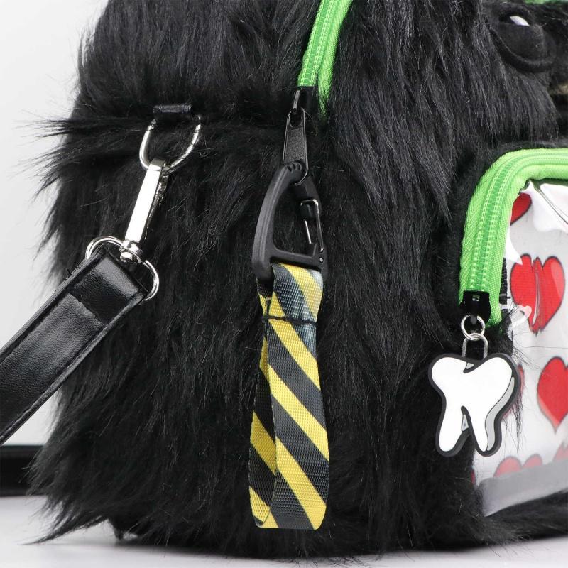 28cm Funny Ugly Monster Plush Messenger Handbag Cute Doll Anime Peripheral Crossbody Bag Birthday Gift For Kids